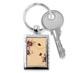 Flower Traditional Chinese Painting Key Chains (rectangle)  by Sapixe