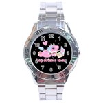 Long distance lover - Cute Unicorn Stainless Steel Analogue Watch Front