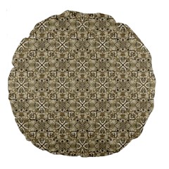 Modern Baroque Pattern Large 18  Premium Round Cushions by dflcprints