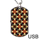 Kaleidoscope Image Background Dog Tag USB Flash (One Side) Front