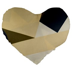 Fabric Textile Texture Abstract Large 19  Premium Flano Heart Shape Cushions by Sapixe