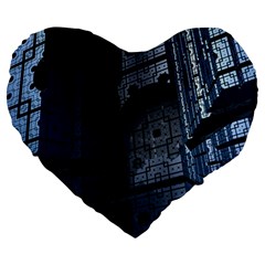 Graphic Design Background Large 19  Premium Flano Heart Shape Cushions by Sapixe