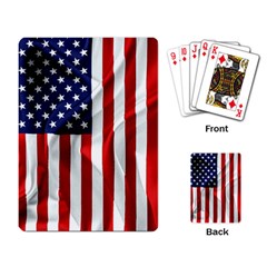 American Usa Flag Vertical Playing Card by FunnyCow