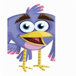 Bird Violet Beak Feather Fun Large Garden Flag (Two Sides) Back