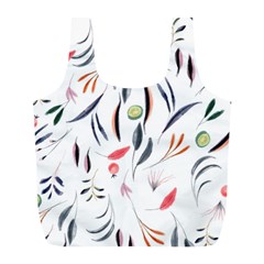 Watercolor Tablecloth Fabric Design Full Print Recycle Bags (l)  by Nexatart