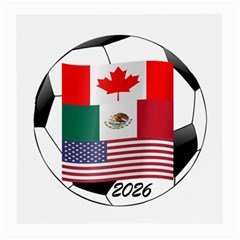 United Football Championship Hosting 2026 Soccer Ball Logo Canada Mexico Usa Medium Glasses Cloth by yoursparklingshop