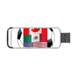 United Football Championship Hosting 2026 Soccer Ball Logo Canada Mexico Usa Portable Usb Flash (one Side) by yoursparklingshop