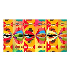 Colorful Shapes                                      Satin Shawl by LalyLauraFLM