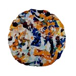 Paint on a white background                                 Standard 15  Premium Flano Round Cushion Back