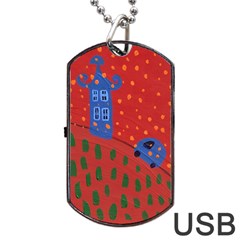 Almost Home Dog Tag Usb Flash (one Side) by snowwhitegirl