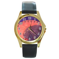 Teepee Egg Round Gold Metal Watch by snowwhitegirl