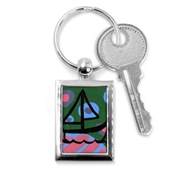 Boat Key Chains (rectangle)  by snowwhitegirl