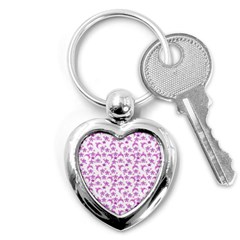 Violet Winter Hats Key Chains (heart)  by snowwhitegirl