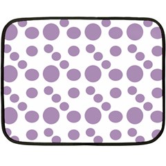 Violet Dots Double Sided Fleece Blanket (mini)  by snowwhitegirl