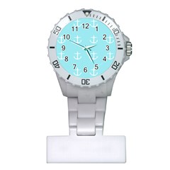 Aqua Anchor Plastic Nurses Watch by snowwhitegirl