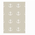 Lt Grey Anchors Small Garden Flag (Two Sides) Front
