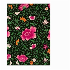 Pink Japan Floral Large Garden Flag (two Sides) by snowwhitegirl