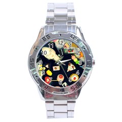 Food Stainless Steel Analogue Watch by snowwhitegirl