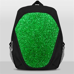 Green Glitter Backpack Bag by snowwhitegirl