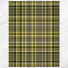 Yellow Plaid Canvas 12  X 16   by snowwhitegirl
