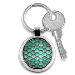 Aqua Mermaid Scale Key Chains (round)  by snowwhitegirl