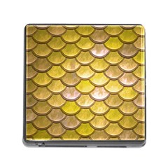 Yellow  Mermaid Scale Memory Card Reader (square 5 Slot) by snowwhitegirl