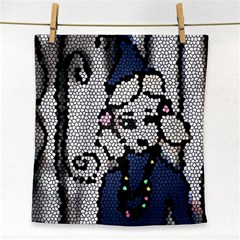 Pixie Girl Stained Glass Face Towel by snowwhitegirl