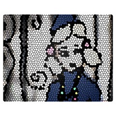 Pixie Girl Stained Glass Double Sided Flano Blanket (medium)  by snowwhitegirl