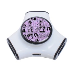 Lilac Yearbook 2 3-port Usb Hub by snowwhitegirl