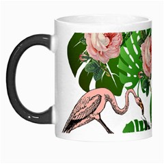 Flamingo Floral White Morph Mugs by snowwhitegirl