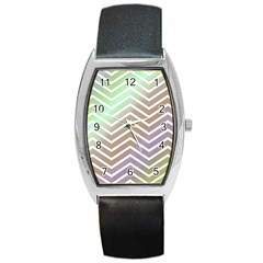 Ombre Zigzag 03 Barrel Style Metal Watch by snowwhitegirl
