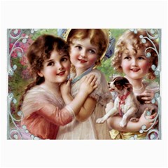 Vintage 1501556 1920 Large Glasses Cloth (2-side) by vintage2030