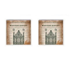 Building News Cufflinks (square) by vintage2030