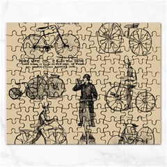 Victorian Bicycles Rectangular Jigsaw Puzzl by vintage2030