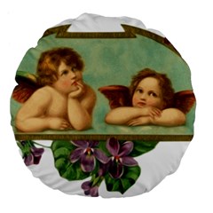 Angel 1332287 1920 Large 18  Premium Flano Round Cushions by vintage2030