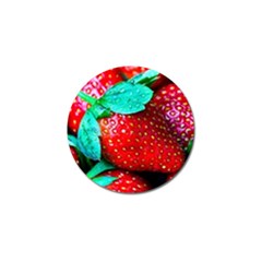 Red Strawberries Golf Ball Marker (10 Pack) by FunnyCow