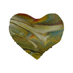 Rainbow Tornado Standard 16  Premium Flano Heart Shape Cushions by WILLBIRDWELL