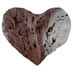 Bats Large 19  Premium Flano Heart Shape Cushions by WILLBIRDWELL