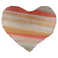 Alien Atmosphere Large 19  Premium Flano Heart Shape Cushions by WILLBIRDWELL