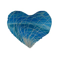 Neutron Standard 16  Premium Flano Heart Shape Cushions by WILLBIRDWELL
