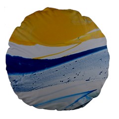 Evening Tide Large 18  Premium Round Cushions by WILLBIRDWELL