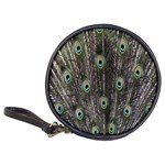 Background Peacock Feathers Classic 20-CD Wallets Front