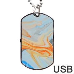 Fire Spear Dog Tag Usb Flash (two Sides) by WILLBIRDWELL