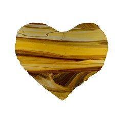Sand Man Standard 16  Premium Heart Shape Cushions by WILLBIRDWELL