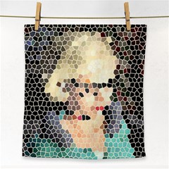 Stained Glass Girl Face Towel by snowwhitegirl