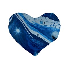 Star Maker Standard 16  Premium Flano Heart Shape Cushions by WILLBIRDWELL