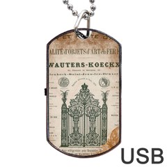 Building News Dog Tag Usb Flash (one Side) by vintage2030