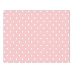 Little  Dots Pink Double Sided Flano Blanket (large)  by snowwhitegirl