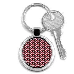 Vintage Camera Chevron Key Chains (round)  by snowwhitegirl