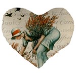 Flapper 1079515 1920 Large 19  Premium Heart Shape Cushions Front